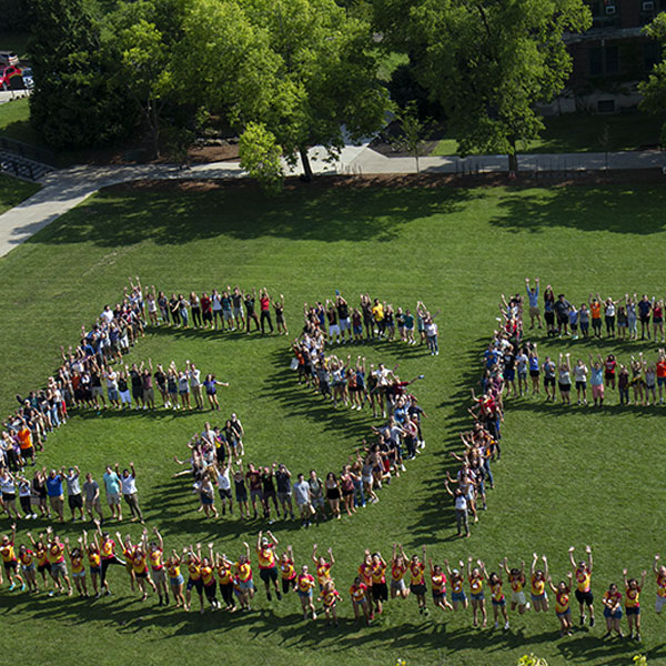 ESF students on the quad
